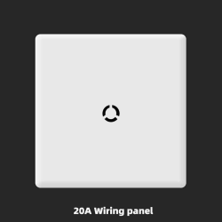 20A Wiring panel With Spray - painted  White Plastic