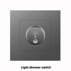 Light dimmer switch With Spray Painted Plastic Plate