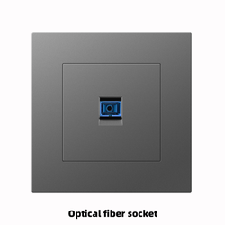 Optical fiber socket With Spray Painted Plastic Plate