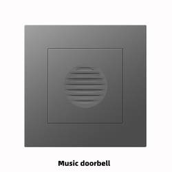 Music doorbell With Spray Painted Plastic Plate