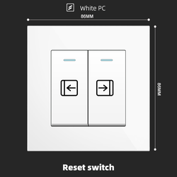 Reset switch With Spray Painted Plastic White Plate