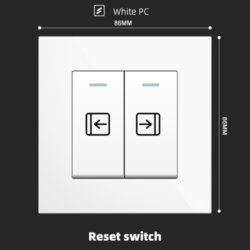 Reset switch With Spray Painted Plastic White Plate