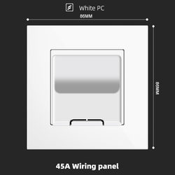 45A Wiring panel With Spray Painted Plastic White Plate