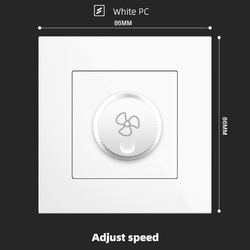 Adjust speed With Spray Painted Plastic White Plate