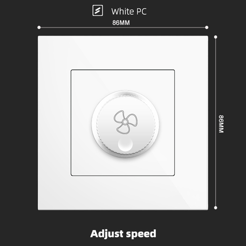 Adjust speed With Spray Painted Plastic White Plate