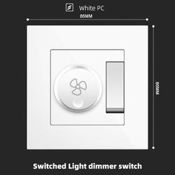 Switched Adjust speed With Spray Painted Plastic White Plate