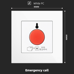 Emergency call With Spray Painted Plastic White Plate