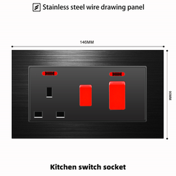 Kitchen switch With Aluminium Alloy Plate