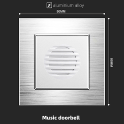 Music doorbell With Aluminium Alloy Plate