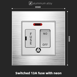 13A fuse With Aluminium Alloy Plate