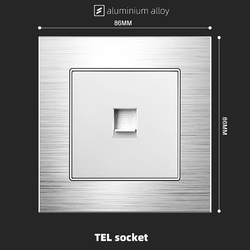 TEL socket With Aluminium Alloy Plate