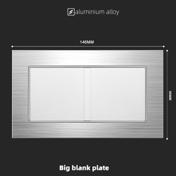 Big blank plate With Aluminium Alloy Plate